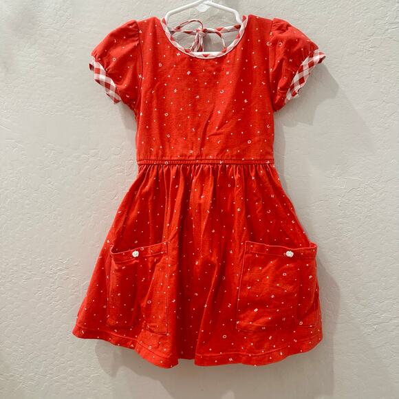 Omi Jo ABC Billow Dress Red Alphabet Back to School Dress - Picture 1 of 8